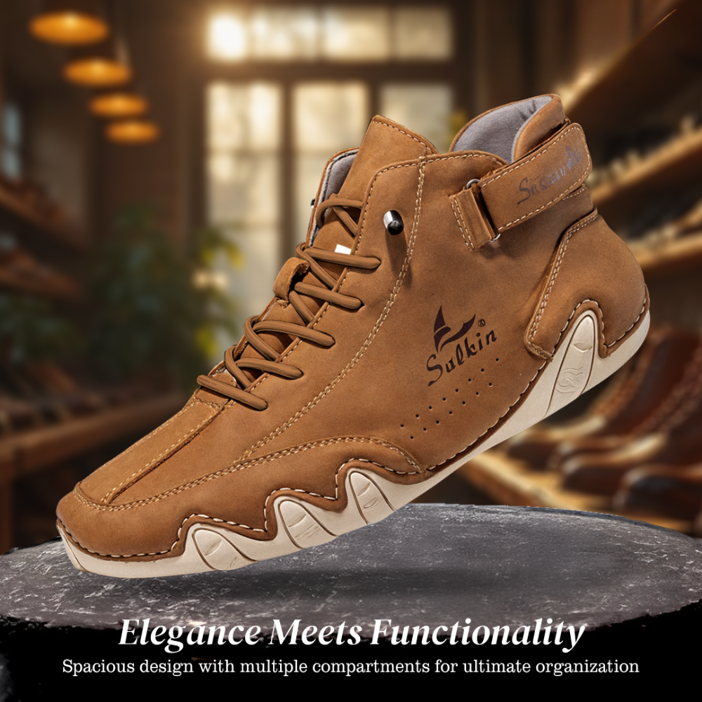 Collerina | Comfortable Orthopedic High Shoes Made of Faux Leather