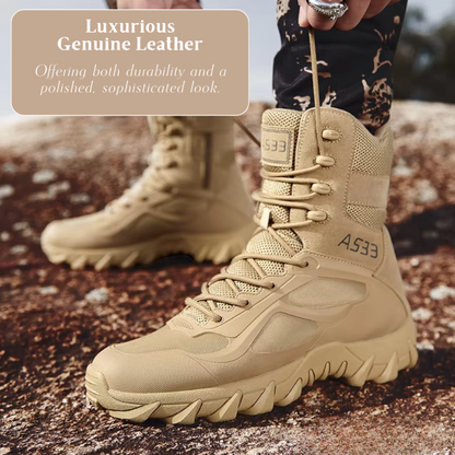 Alec | Men's Shock Absorbing Rubber Sole Military Boots