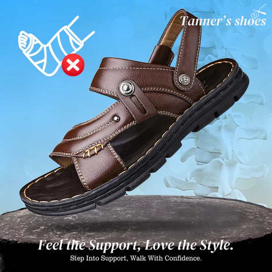 Sean | Men's Non-slip Leather Orthopedic Sandals