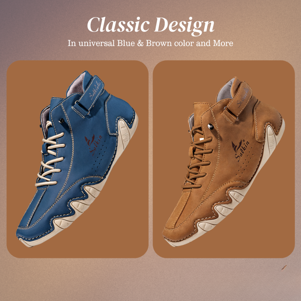 Collerina | Comfortable Orthopedic High Shoes Made of Faux Leather