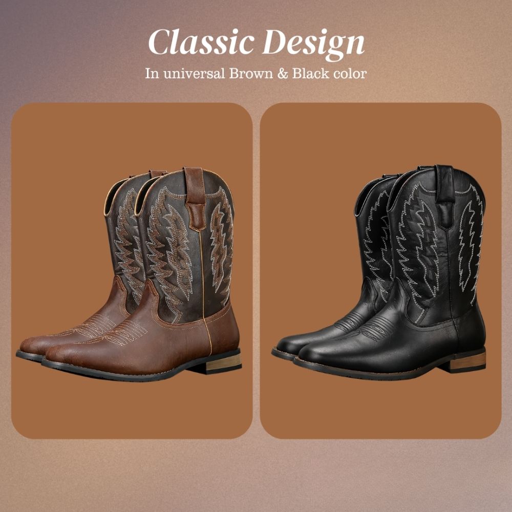 Jakob | Classic Mid-calf Western Boots