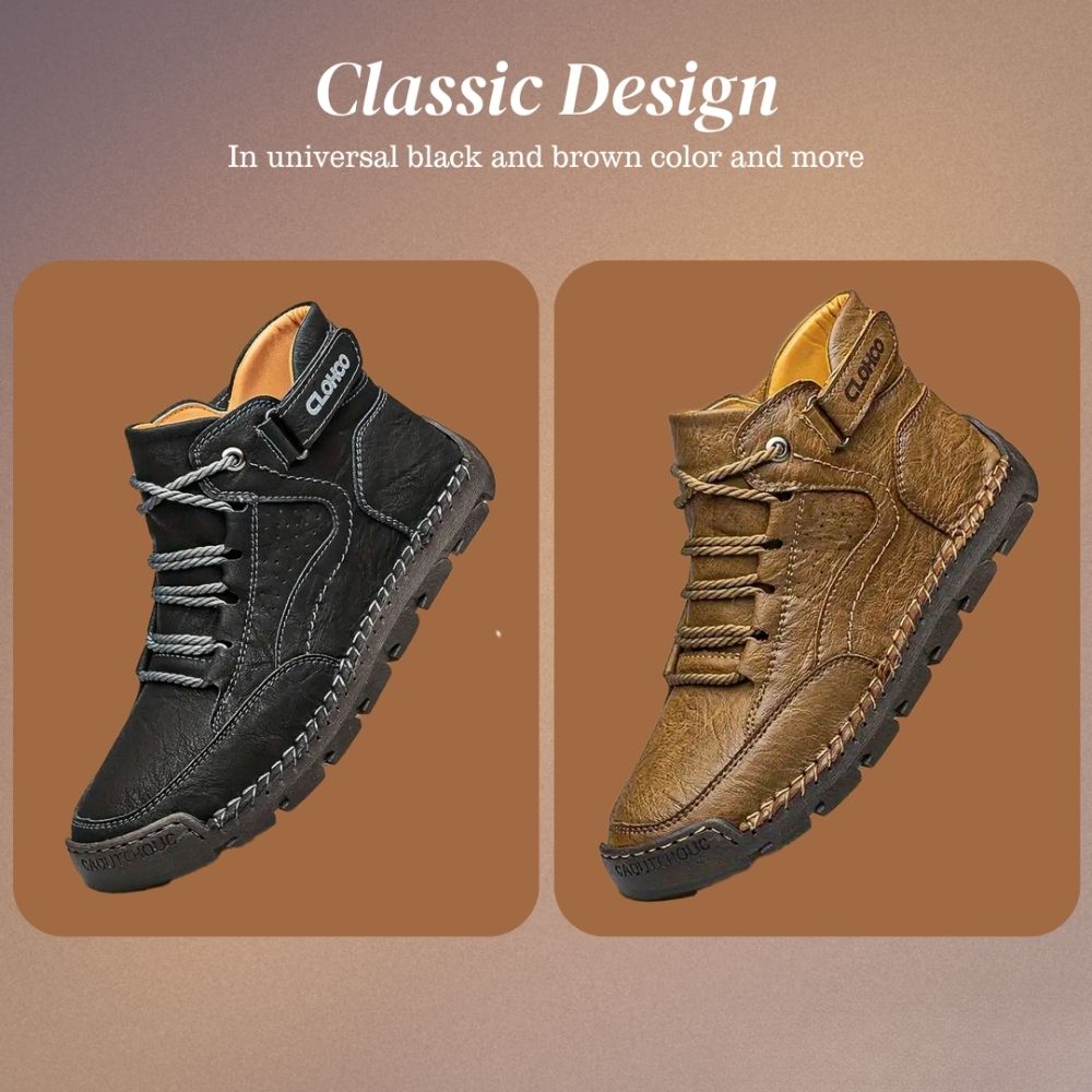 Darwin | Men's PU Leather Orthopedic Hiking Shoes