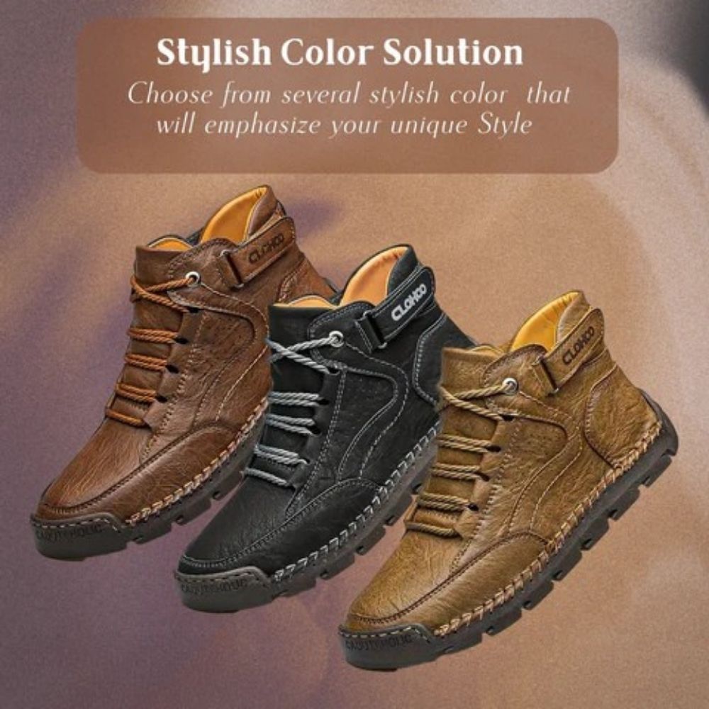 Darwin | Men's PU Leather Orthopedic Hiking Shoes