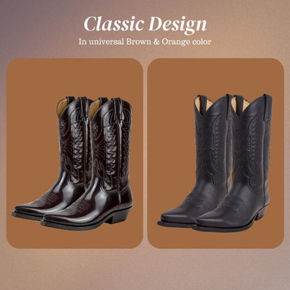 Aurora | High Heel Pointed Toe Leather Boots for Women
